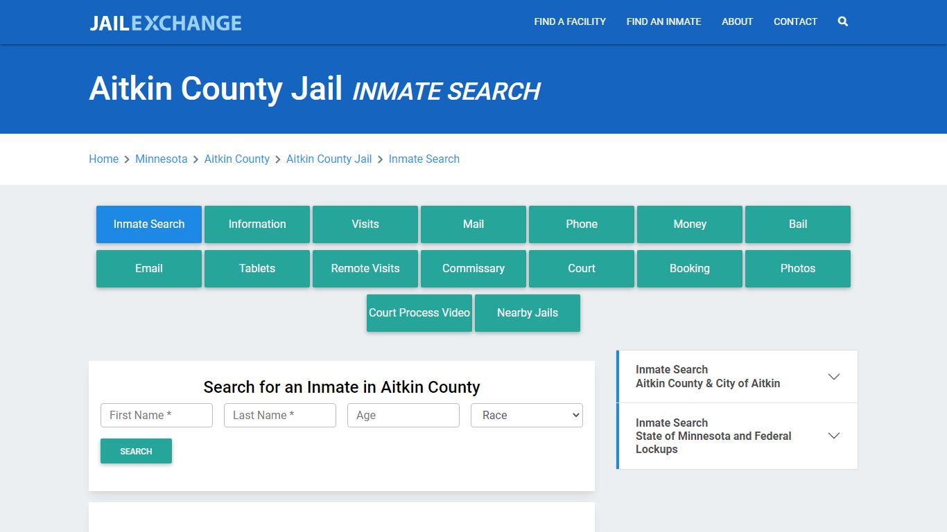 Aitkin County Jail, MN Inmate Search: Roster & Mugshots - Jail Exchange